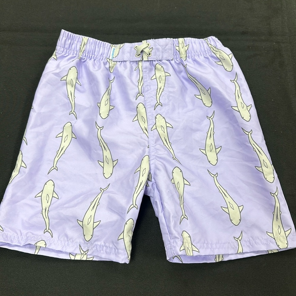 RuggedButts Shark Swim-trunks, NWT size 8.
